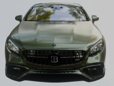 Mercedes-AMG GT 63S Brabus 800 chevaux Low-poly 3D model