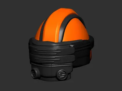 helmet high poly sculpt 3d printable  3D model 58