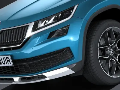 Skoda Kodiaq Scout 2018 3D model