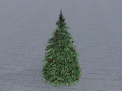 Christmas Tree Version 1 Low-poly 3D model