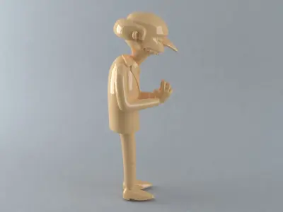 Burns The Simpsons 3D print model