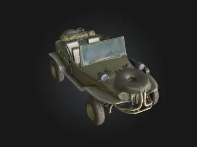 Amphibious Adventure  Dual-Terrain Exploration 3D model