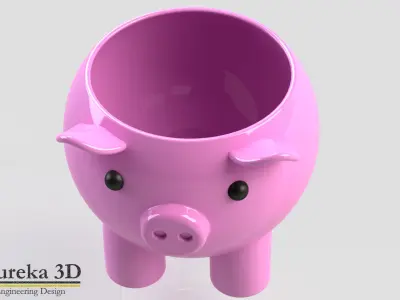  Pork Flowerpot 3D print model