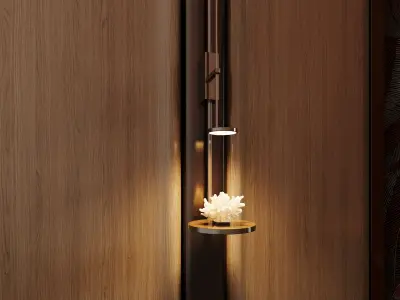 Japanese Hotel Front Desk 3D model