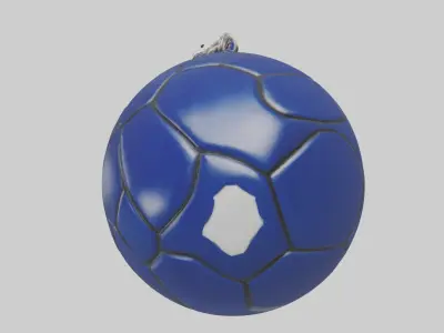 Football keychain model 3D model