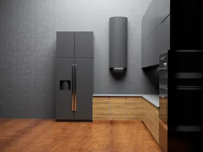 3D model Luxury Modern Kitchen 3D model