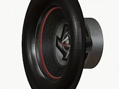 Boss Audio Phantom Car Subwoofer Free low-poly 3D model