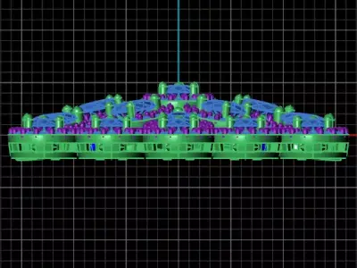 pear and princess high jewelry ring  3D print model