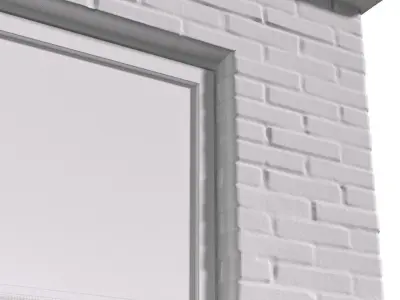 French Rustic Fireplace in Country style 3D model