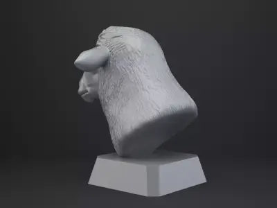 Sheep Bust - Animal Figurine 3D print model
