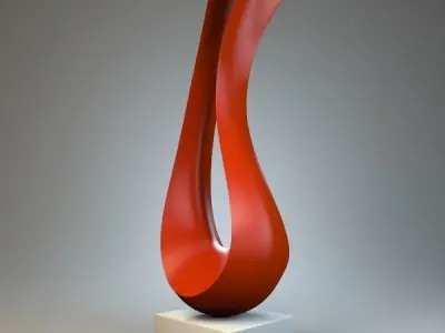 Sculpture Harp P 3D print model