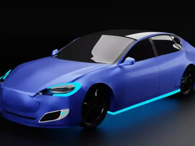Tesla Model S car  3D model