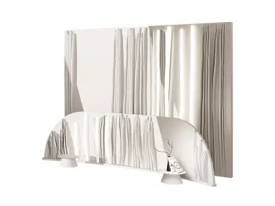 Headboard Snow 3D model