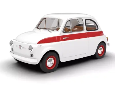 Fiat 500 N Sport 1959 3d model  3D model