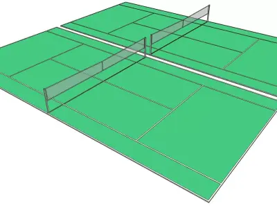 ping pong table 3d model 3D model
