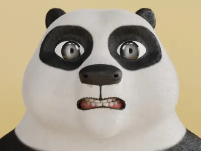 3D Panda Character  3D model