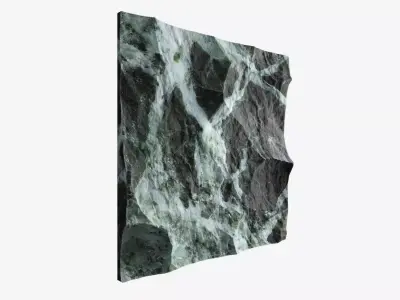 148-RockPanel abstract wall art 3D model