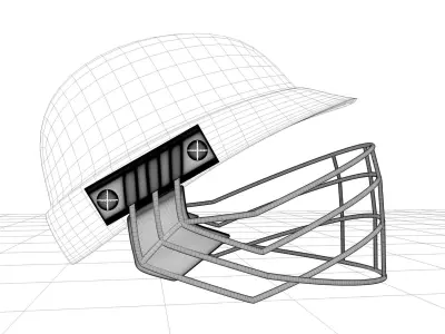Cricket Helmet 3D model