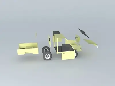 Exploded Kijang Free 3D model