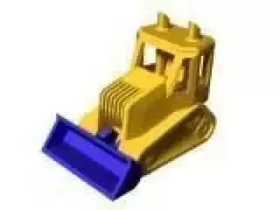 Bulldozer 3D model 6