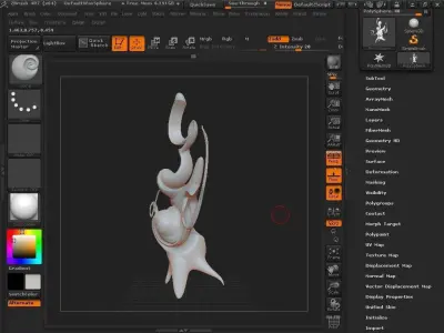 Surrealism no leave tree decor  3D model
