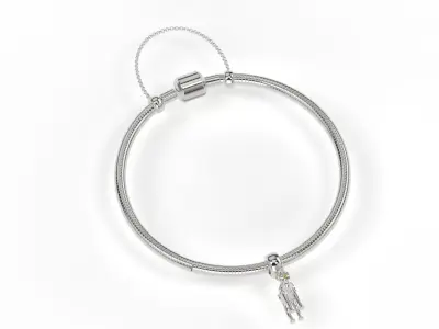 Camel Charm with Gems 3D print model