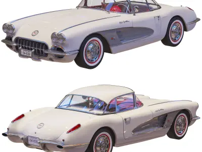 Chevrolet Corvette Coupe 1960   3D model