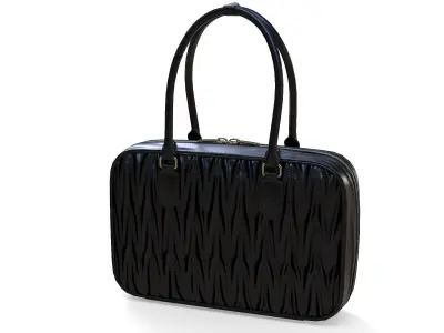 Miu Miu Matelasse Nappa Leather Bag Black Low-poly 3D model