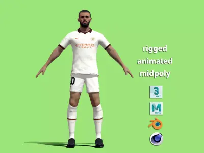 T-Pose Bernardo Silva Manchester City 23-24 3D model