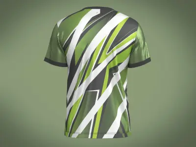 Soccer Print Jersey 3D model