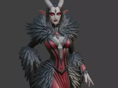 Halloween Demon Queen 3D print model