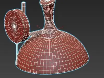 bra-ambrella-light-traditional-tr9086 wall light with clear g... 3D model