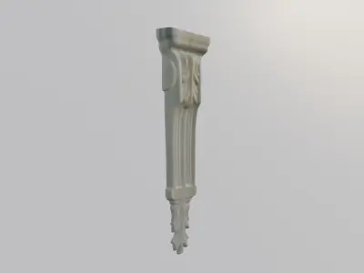 Wooden Leg Decor 3D print model