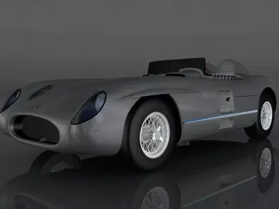 Mercedes-Benz 300 SLR Low-poly 3D model
