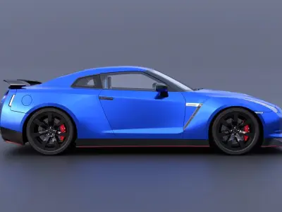 Nissan GT-R R35-Std-SCS01 3D model