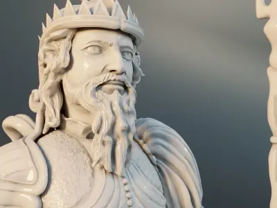 Arcane Emperor  Statue 3D print model