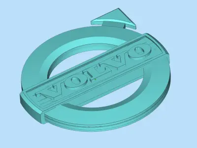 volvo logo 3D print model