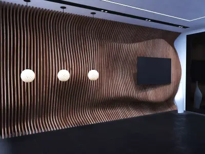Parametric Wall  Low-poly 3D model