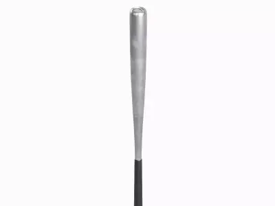 Steel Baseball Bat 01 Low-poly 3D model