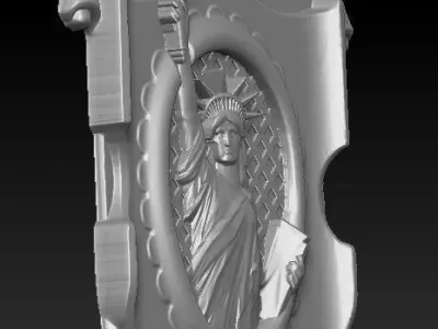 Statue of Libery Relief 3D model