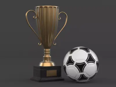 Trophy Cup 3D model 28