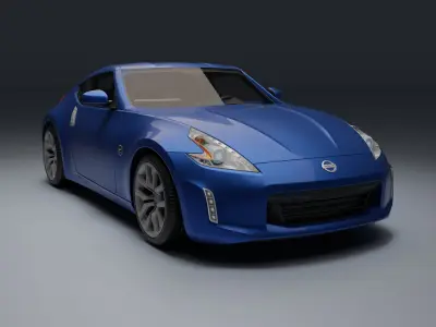 Nissan 370Z Low-poly 3D model