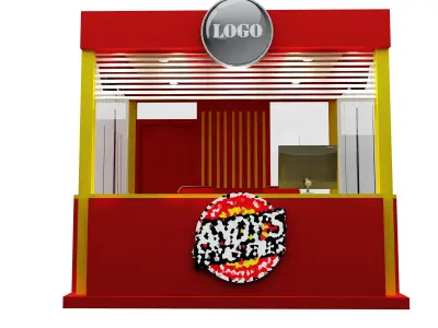 Booth Exhibition Stand a499a  3D model