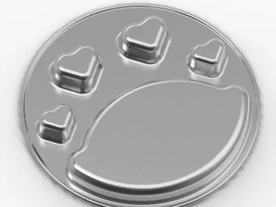 Stylish Heart Dinner Plate 3D print model