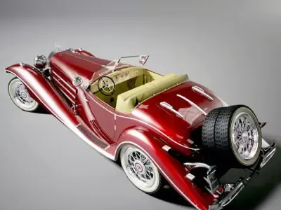 Mercedes-Benz 500K Roadster 3D model
