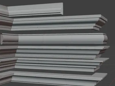Architecture Cornice premium Pack 3D model