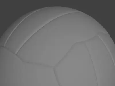 Ball with stiching 3D model