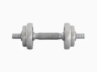Metal Dumbbell 03 Low-poly 3D model