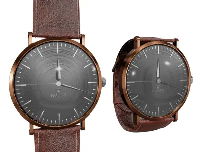 Rolex Watch  2 Colors 3D model