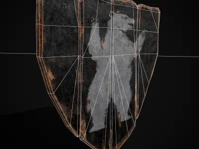 Bear Coat of Arms Low-poly 3D model